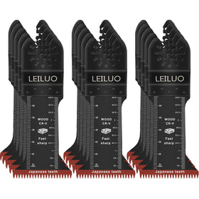 LEILUO 70mm Japanese teeth blade for oscillating tools enables fast, clean wood cuts.