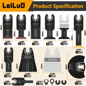 LEILUO 70mm titanium-coated blade for deeper, stable cuts