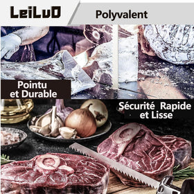 LEILUO blades stay clean and easy to wipe after heavy use.