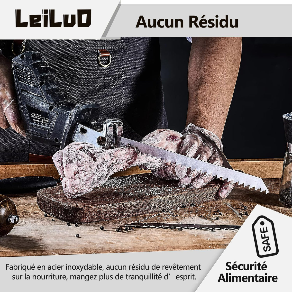 LEILUO half-inch shank compatible with most SawZall tools.