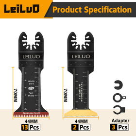 LEILUO Japanese tooth blades cut faster through wood and plastic with clean results.