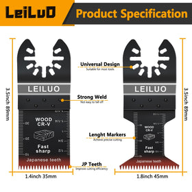LEILUO CRV blades showing durable construction for frequent use.
