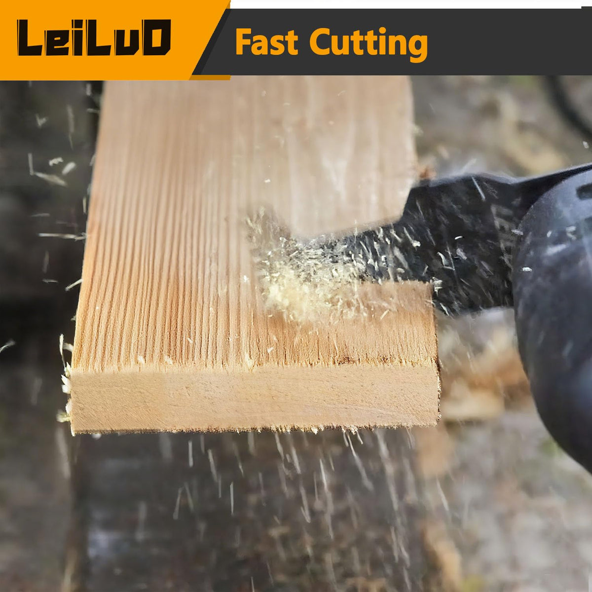 LEILUO precision edge reduces burrs and wood chips after slicing.