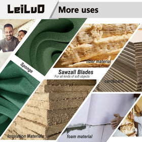 LEILUO sponge foam insulation cutting demonstrates clean, precise results.
