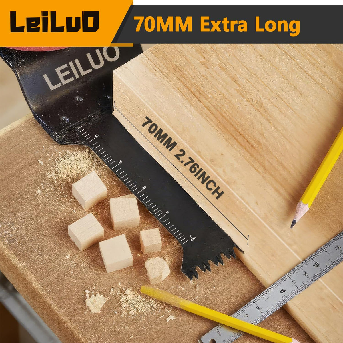 LEILUO titanium nails-cutting blades resist heat and wear for nail-embedded wood.