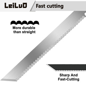 LEILUO U-shaped design reduces friction for smoother cuts.