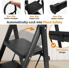 LEIMO KPARTS secure top handrail adds safety when reaching.