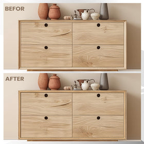 Leinuosen wood finish molding for ceilings and cabinets offers flexible sizing.