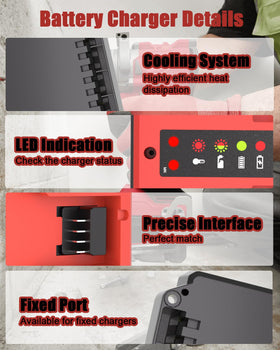 Leisuda built-in cooling protects batteries during charging sessions.
