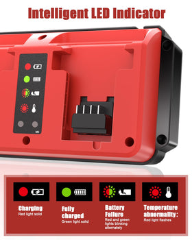 Leisuda charging station with LED indicators makes monitoring simple.