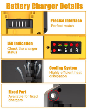 Leisuda lightweight portable design fits in tool kit for on-site charging.