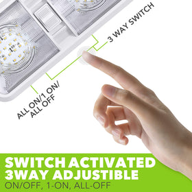 RV interior with Leisure LED 2-pack providing bright natural white light