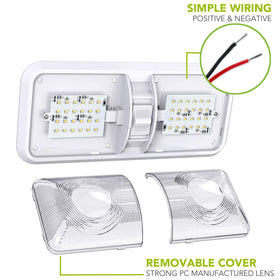 Leisure LED light switch close-up with built-in ON/OFF control