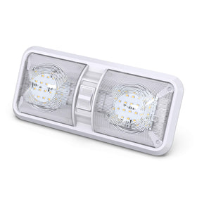 One-year warranty information for Leisure LED double dome lights