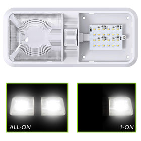Low power consumption at 6W total across two 275-lumen sides