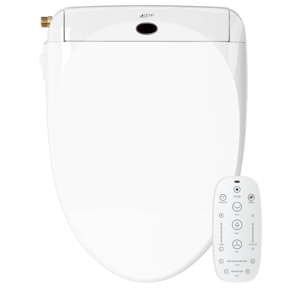 LEIVI electric bidet remote control for convenient bathroom cleansing and adjustable settings.