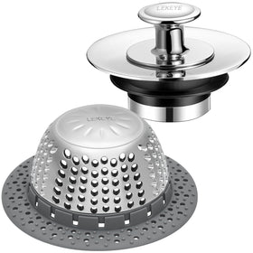LEKEYE shower drain hair catcher overview captures hair while maintaining smooth water flow