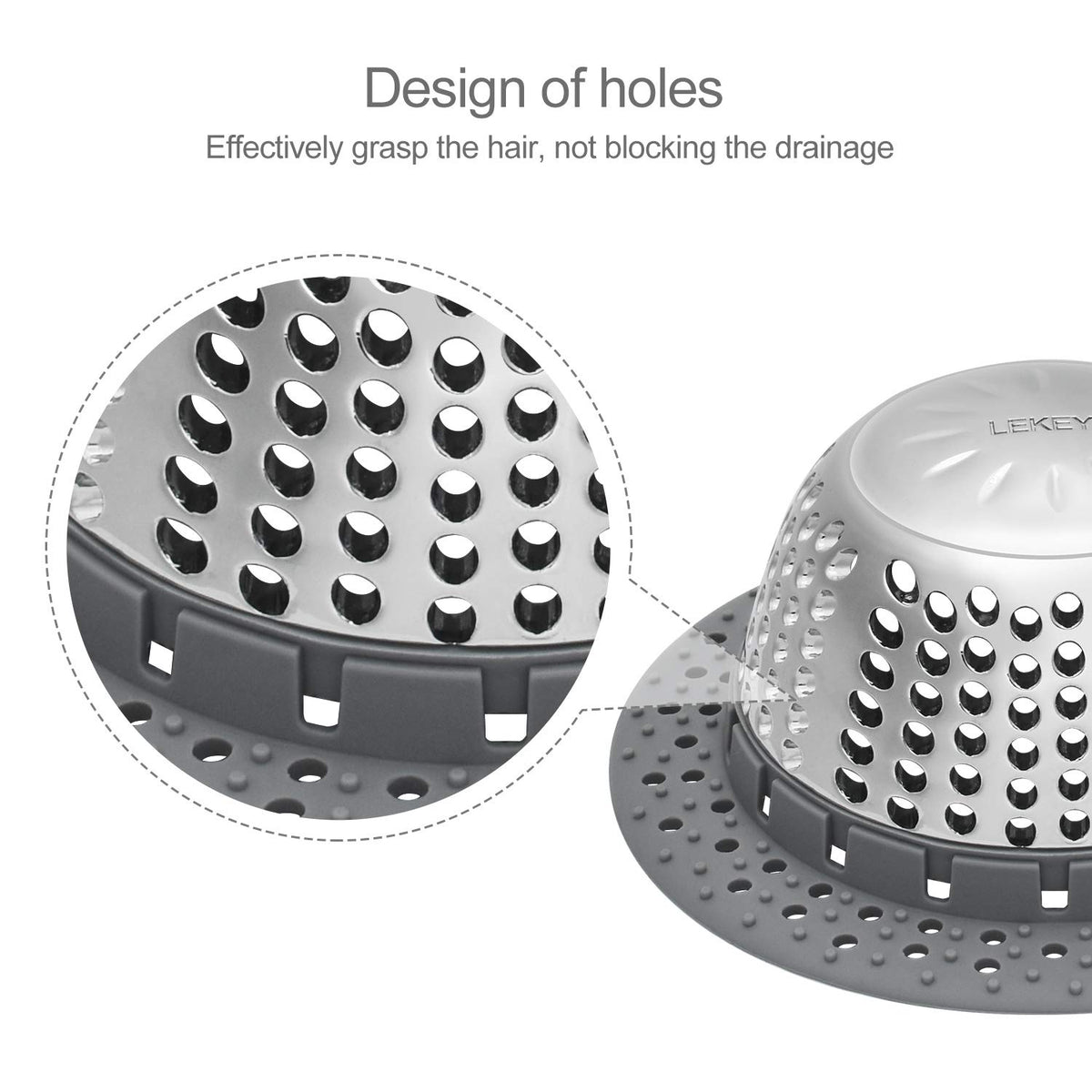 LEKEYE weighted-stainless-base keeps the protector stable on the floor.