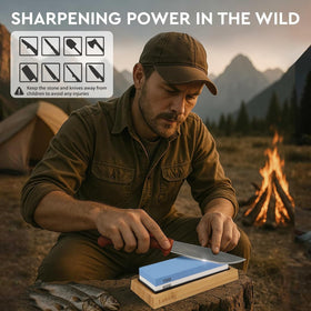 Leking compact 7-inch sharpener fits neatly in small counter spaces