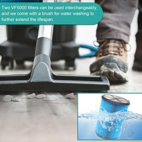 Designed for Ridgid 3–4.5 gallon vacuums; keeps cleanup efficient.