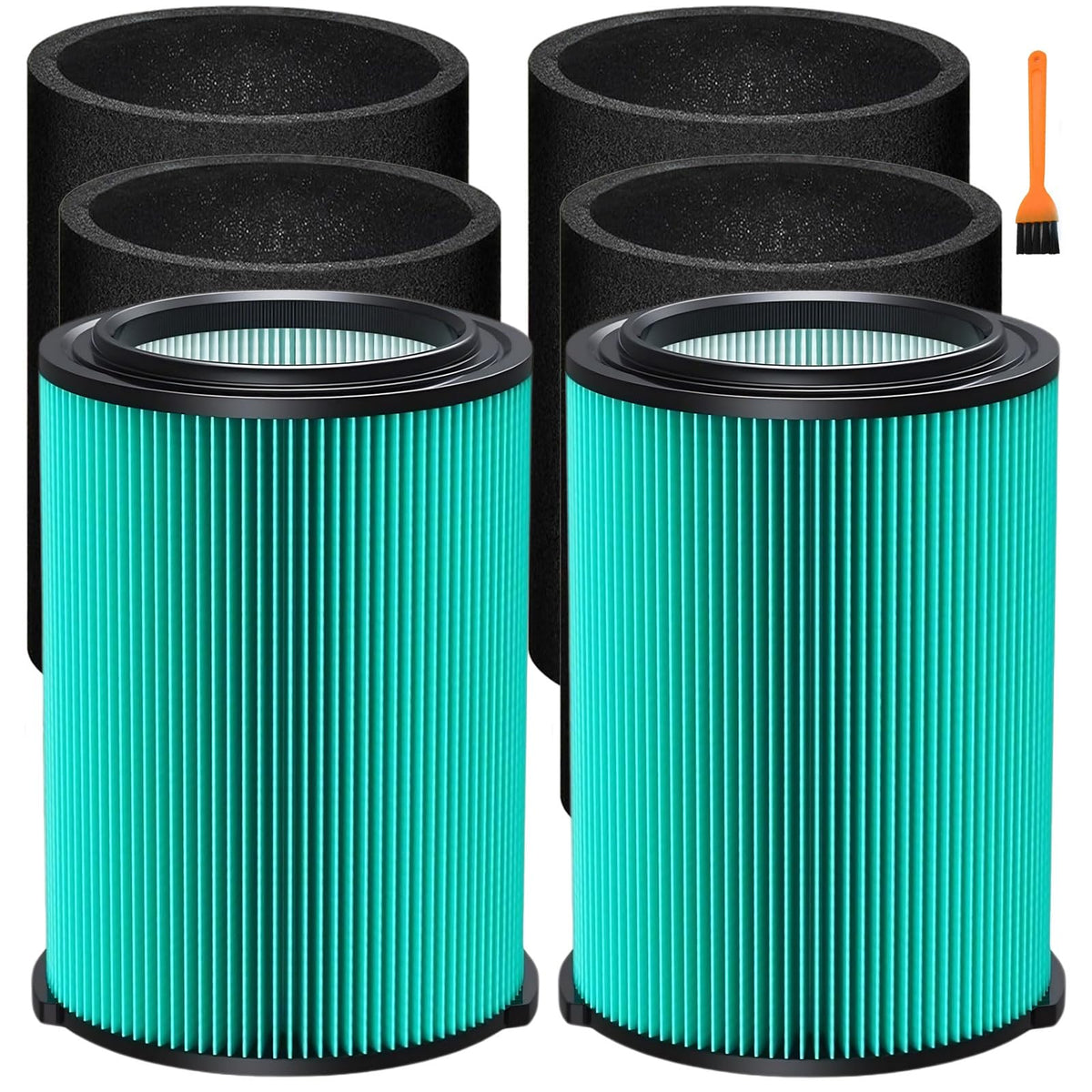 LEKVORN VF6000 filter 2-pack shown for easy vacuum maintenance and replacement.