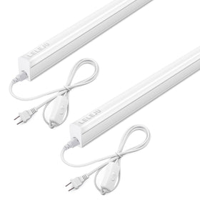 LELEJU 3ft LED shop light assembly provides bright daylight illumination.
