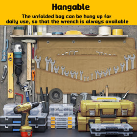 Lelezone Wrench Roll helps keep tools organized for faster DIY sessions.