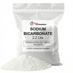 LE LEMATEC soda blasting media 2.2lb kit for precise surface restoration