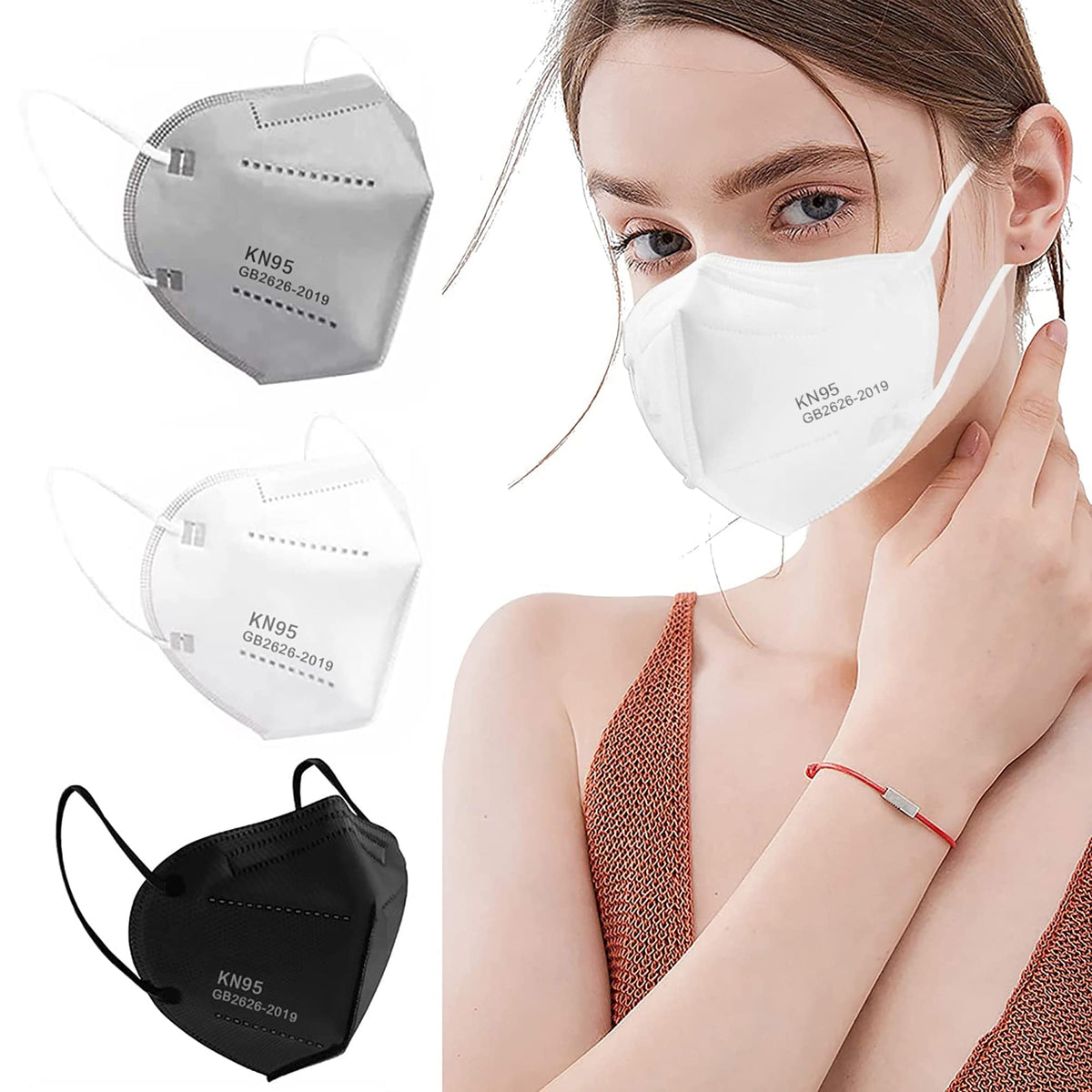 LEMENT KN95 mask 5-layer black design for reliable filtration