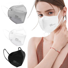LEMENT KN95 mask 5-layer black design for reliable filtration