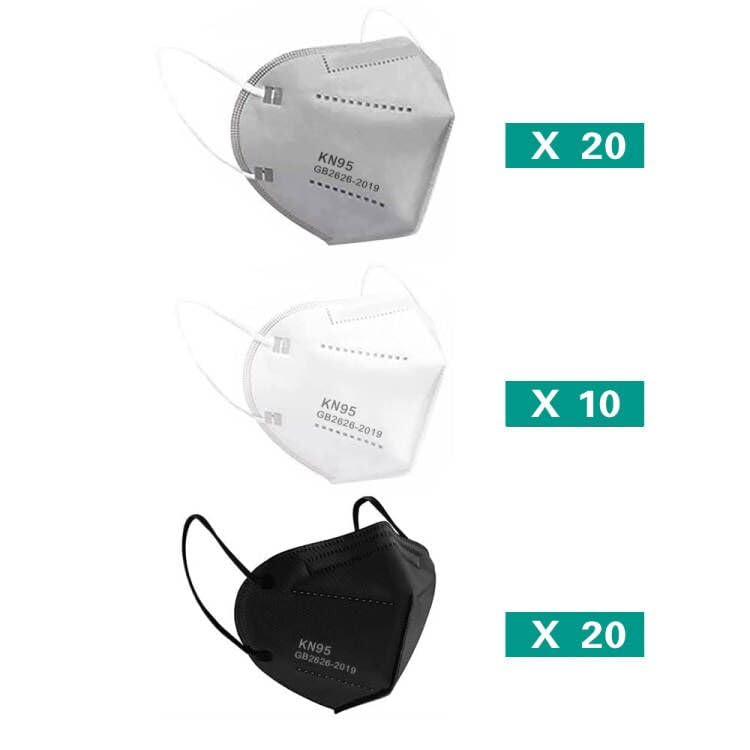 LEMENT KN95 mask grey design offers breathable comfort