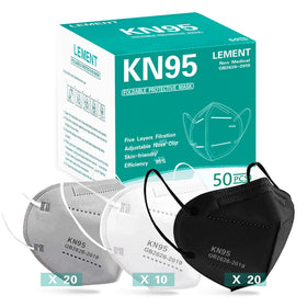 LEMENT KN95 mask 5-layer white design for daily protection
