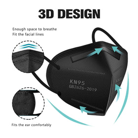 LEMENT KN95 3D face-fit design demonstrates comfortable, secure wear for daily use.