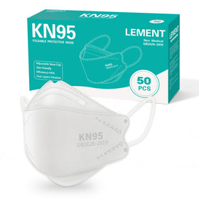 LEMENT KN95 face masks 50-pack for daily comfort and protection.