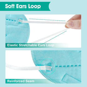 LEMENT KN95 adjustable nose clip helps seal with less fogging.