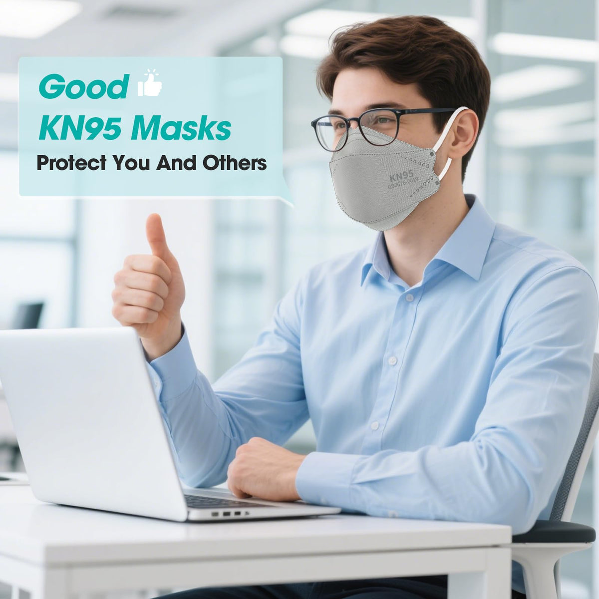 LEMENT KN95 mask inner filter structure highlights multi-layer protection