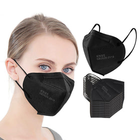 LEMENT mask black close-up of soft elastic ear loops for comfort