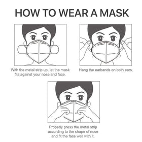 LEMENT KN95 mask black being worn for crowds protection