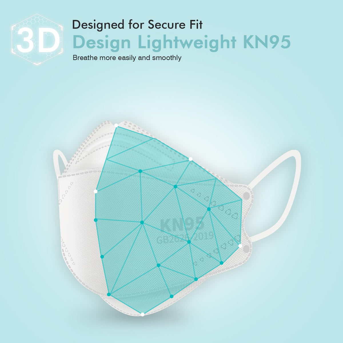 LEMENT KN95 mask ideal for daily use at home or work.