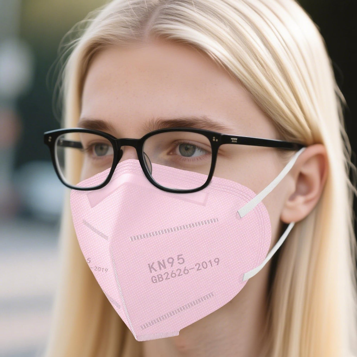 LEMENT KN95 mask pink use in office setting