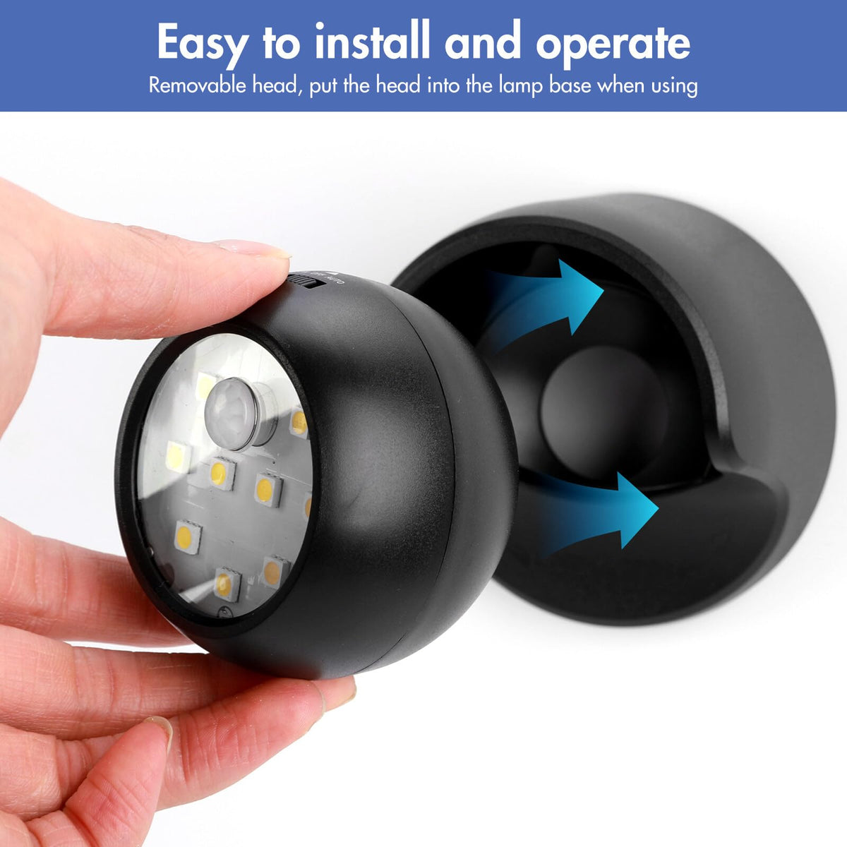 LemonBest battery-powered security light suits garages and sheds with wireless setup