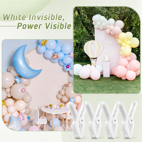 LemonRoad fabric-hanging clip white 4inch secures textiles.