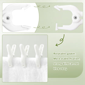 LemonRoad non-slip clip white 4inch prevents slipping.