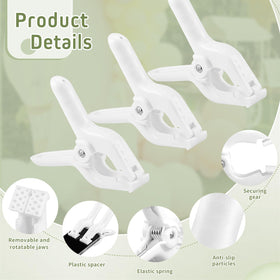 LemonRoad white ABS clip UV-resistant for outdoor setups.