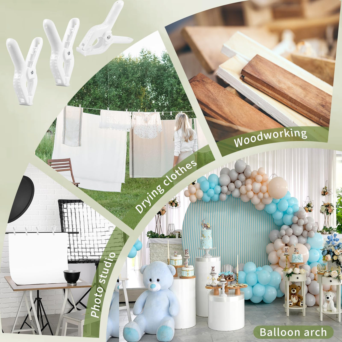 LemonRoad versatile 2inch-opening clip for balloons and decor.