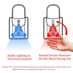 LemSen 2-pack red night light blends with decor while offering safe illumination.