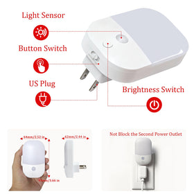 LemSen dusk-to-dawn sensor night light auto-activates at dusk for hands-free use.