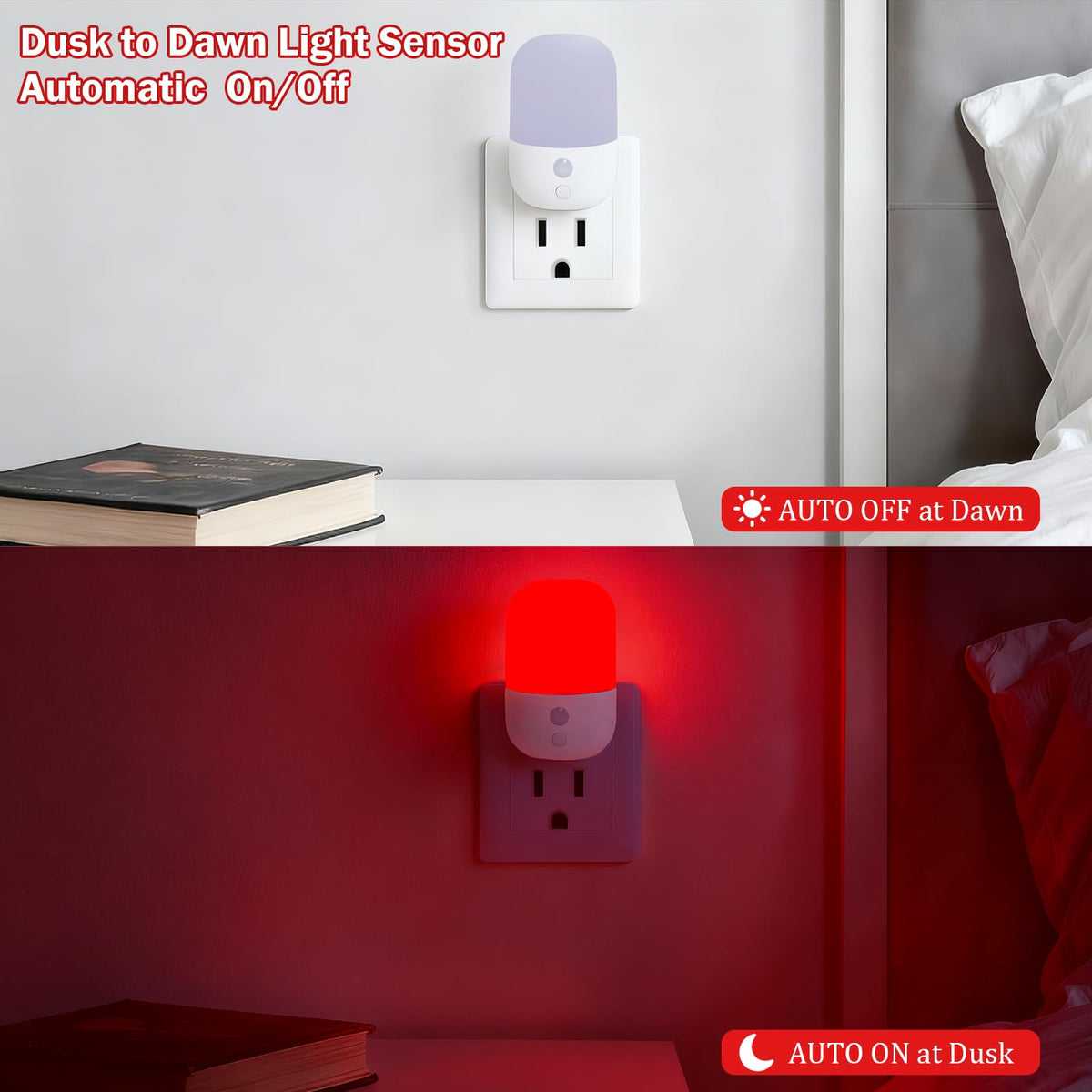 LemSen hallway night light provides soft illumination for safe nighttime navigation.