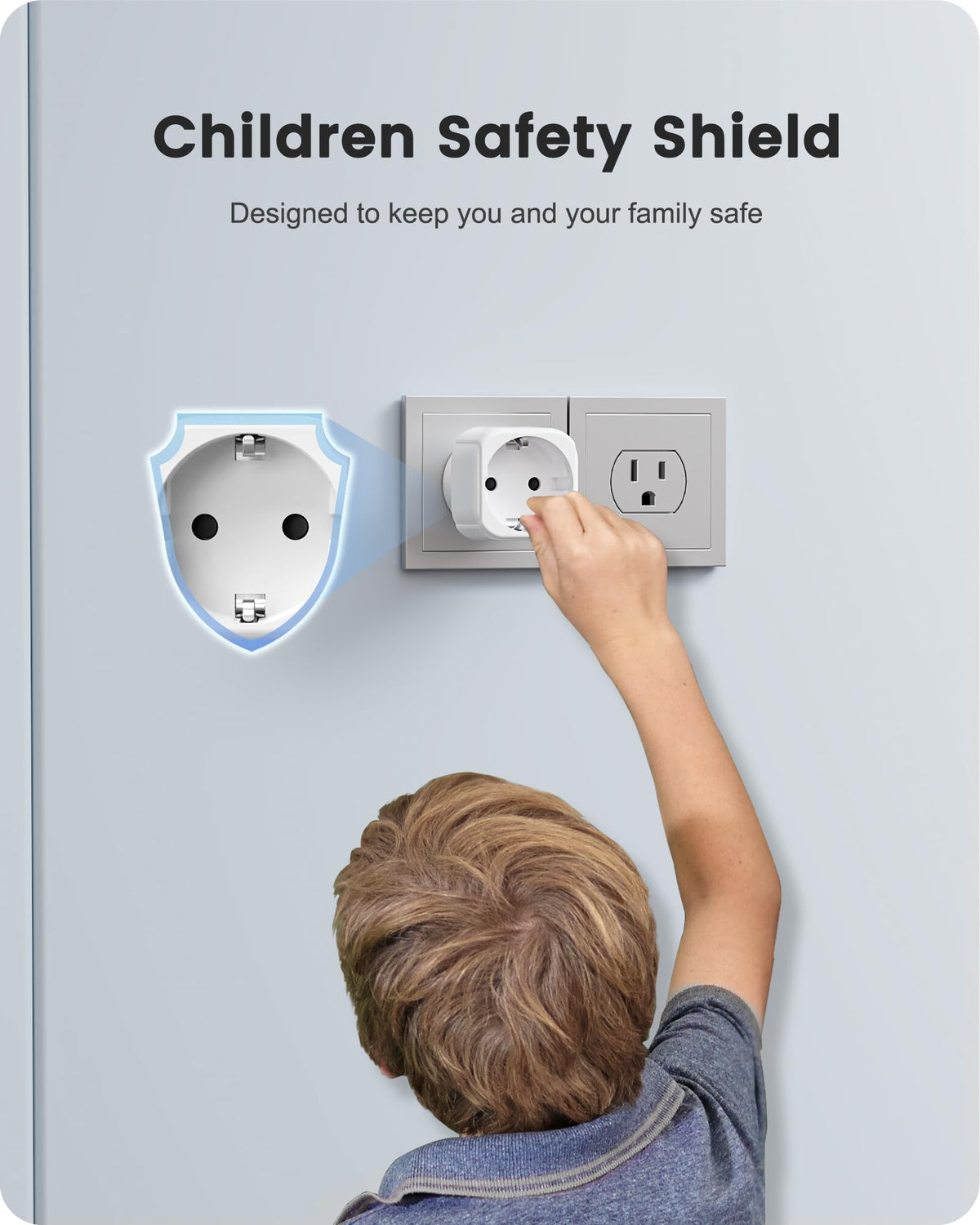 LENCENT Type C/E/F Europe plugs to US outlet compatibility in travel.