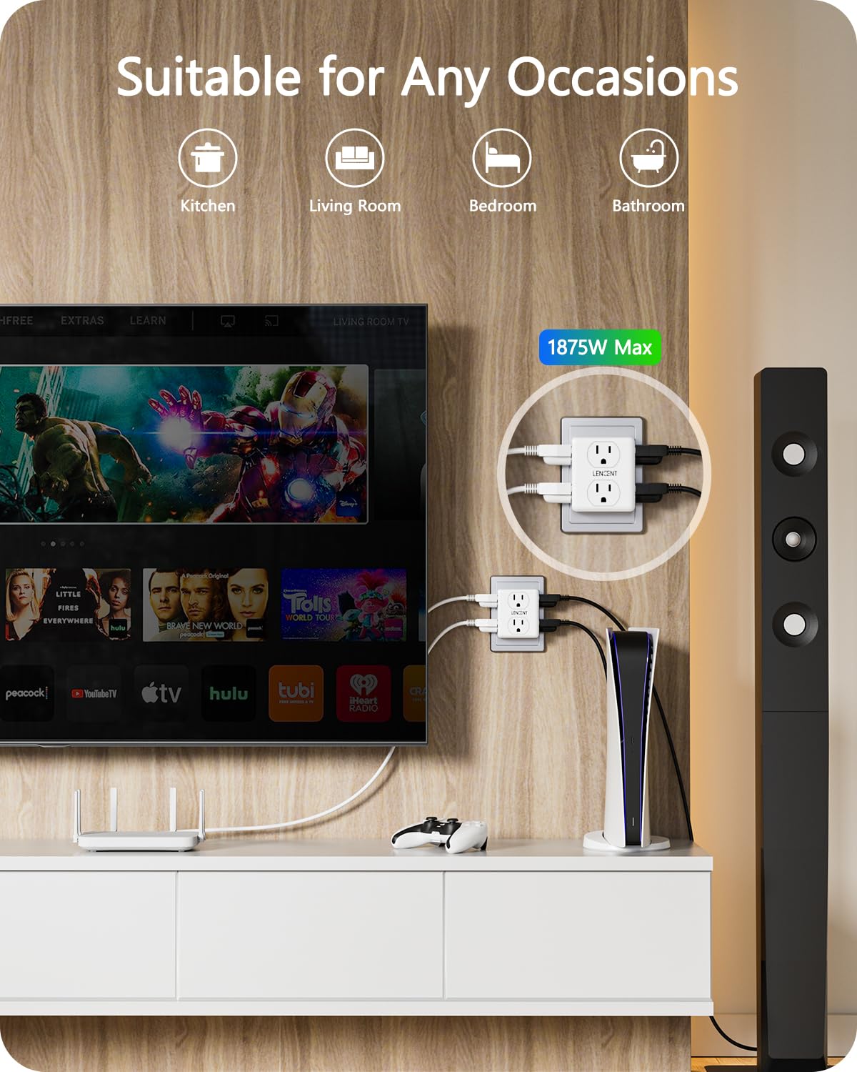 LENCENT ideal gift for parents or grandparents upgrading old outlets.